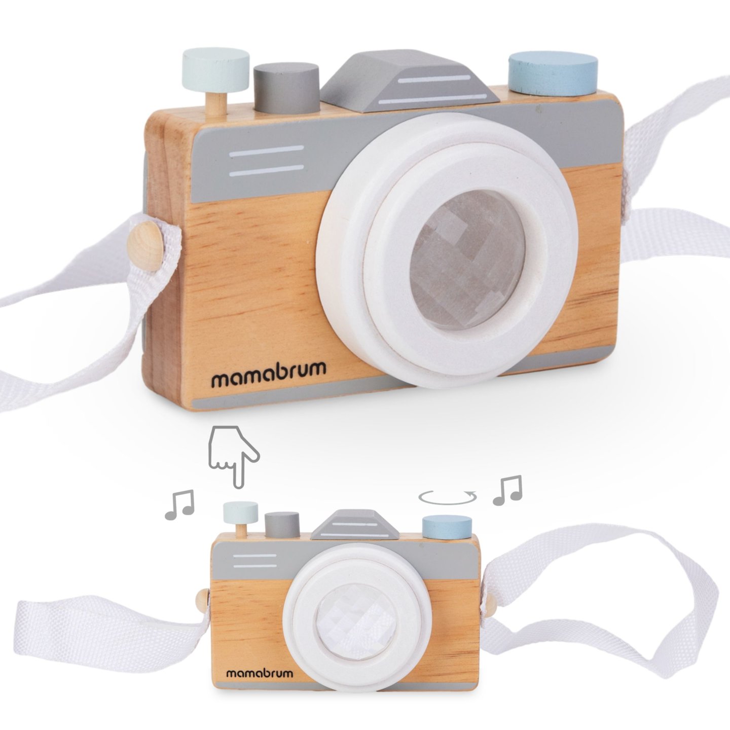 Dřevěný fotoaparát s kaleidoskopem