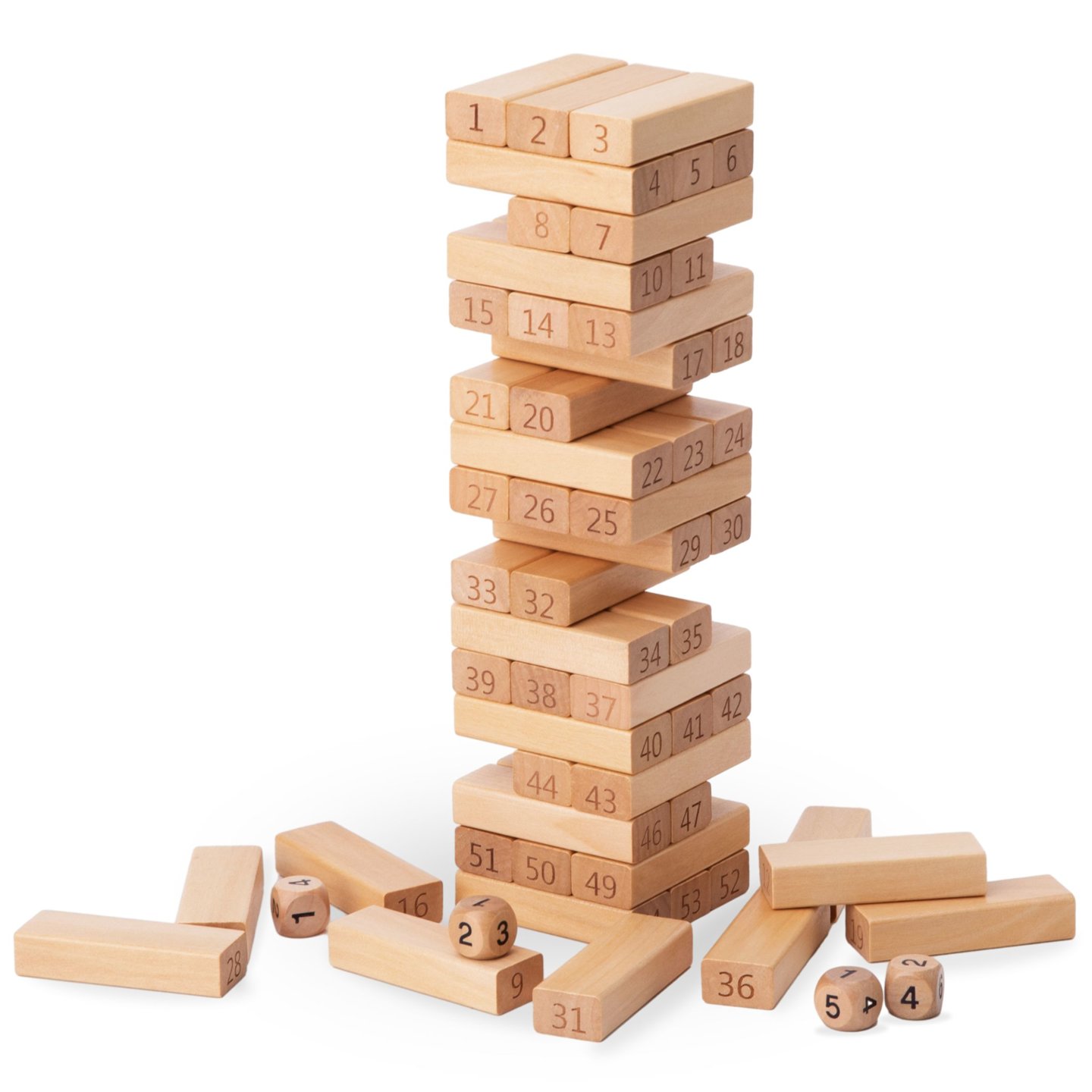 Kostky - dřevěná arkádová hra Tower - Numbers